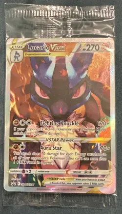 Lucario VSTAR SWSH291 SWSH: Sword & Shield Promo Cards Holo New Sealed - Image 1