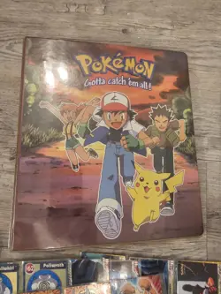 Pokemon TOPPs Movie & TV Series 1999 2000 & Burger King 260 Card Lot W/ Binder - Image 2