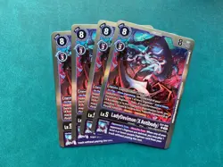 LadyDevimon (X Antibody) EX7-058 Playset Digimon Liberator Card Game x4 - Image 1