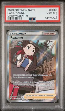Roxanne #GG66/GG70 Crown Zenith Full Art Pokemon Card 2023 PSA 10 Gem Mint - Image 1