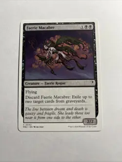 Faerie Macabre (White Border) - Mystery Booster 2 MTG Plus Bonus Card!!! - Image 1