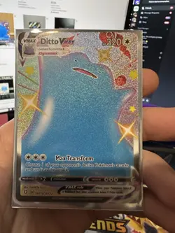 Pokemon TCG Ditto VMAX Shining Fates Holo Card SV119/SV122 Mint/Near Mint - Image 1