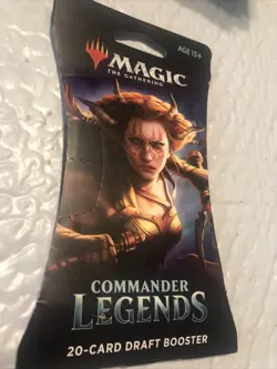 MAGIC THE GATHERING COMMANDER LEGENDS 20-CARD DRAFT BOOSTER Wear - Image 1