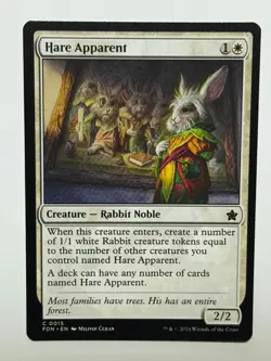 Hare Apparent 0015 | Magic the Gathering MTG | Foundations | Common | NM - Image 1