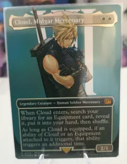 Cloud, Midgar Mercenary (Borderless) Final Fantasy Foil - Image 1