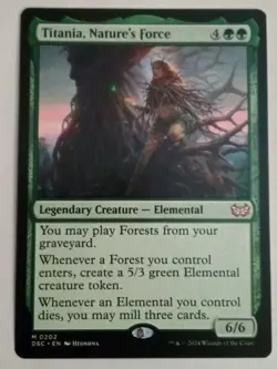 MTG - Titania, Nature's Force - Duskmourn Commander - Image 1
