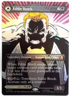 Eddie Brock (0233) (Borderless) Marvel's Spider-Man Foil 233 PACK FRESH NM - Image 1
