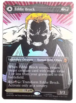 Eddie Brock (0233) (Borderless) Marvel's Spider-Man Foil 233 PACK FRESH NM - Image 2