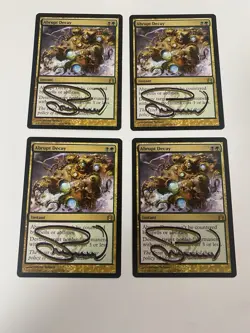 Abrupt Decay X4 Return to Ravnica Shadow Signed By The Artist - Image 1