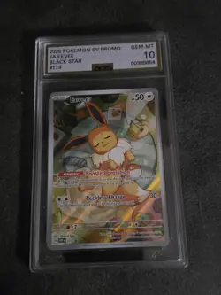 2025 Pokemon SV Promo FA/EEVEE Black Star #173 AGS 10 - Image 1