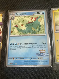 [SVP] Pokemon Illustration Contest 2024 Promo Pikachu, Feraligatr, Toxtricity - Image 4
