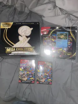 Pokemon Mega Evolution ETB, Blister And Booster Bundles (Sealed) In Hand - Image 1