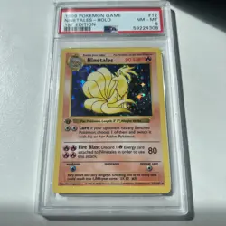 Pokemon 1999 Base Set 1st Edition holo Ninetales #12 PSA 8 NM-MT - Image 5