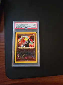 PSA 9 Entei #34 Reverse Foil 2001 Pokemon 3 Movie Black Star Promo MINT Holo - Image 1