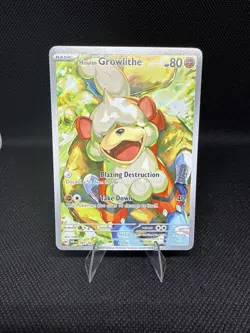 Pokemon Hisuian Growlithe 181/167 Sv06: Twilight Masquerade Holo Mint - Image 1