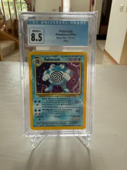 Pokemon Poliwrath 013/102 Base Set Holo CGC 8.5 - Image 1