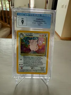 Pokemon Clefable 01/64 Jungle Holo CGC 9 - Image 1