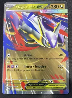 Mega Latias ex 100/132 Double Rare Pokemon Mega Evolution NM - Image 1