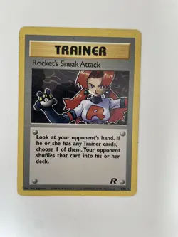 Rocket's Sneak Attack 72/82 Rare Unlimited Team Rocket WOTC Pokemon TCG Vintage - Image 1