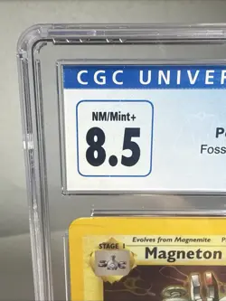 Magneton 11/62 Holo Rare Fossil Pokemon TCG 1999 Unlimited CGC 8.5 - Image 2