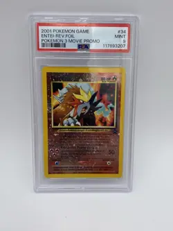 PSA 9 - 2001 Entei #34 Pokemon 3 Movie Promo - Image 1