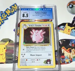 Pokemon TCG Erika's Clefable Gym Heroes 3/132 Holo Unlimited Holo Rare Cgc 8.5 - Image 3