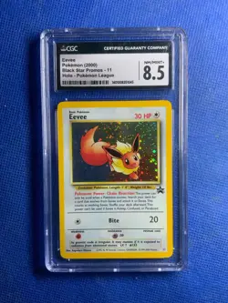 2000 BLACK STAR PROMOS POKEMON LEAGUE HOLO #11 EEVEE CGC 8.5 - Image 1