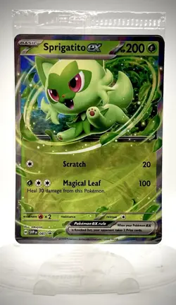 Pokemon TCG - Sprigatito ex 087 Black Star Promo Holo, Factory Sealed, NM+ - Image 1