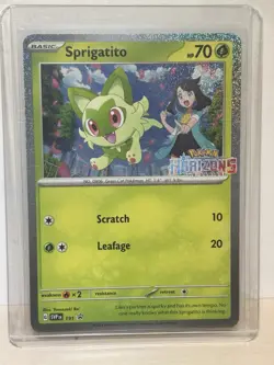 Sprigatito - SVP 191 - Black Star Promo - Pokemon Horizons Stamped - NM - Image 1