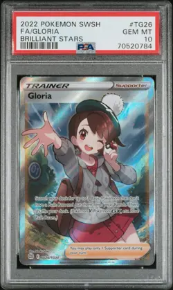 Pokemon! PSA 10 Gloria - Brilliant Stars - Full Art Trainer Gallery - Mint - Image 1