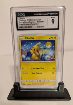 Pokemon CGC 9 - Pikachu - Toys Kingdom Promo Purchase 172/SM-P Indonesian - Image 1
