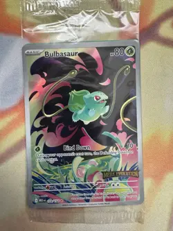 Pokemon Bulbasaur 133/132 English Mega Evolution Stamped Promo SEALED - Image 1