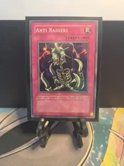 Yu-Gi-Oh Anti Raigeki TP3-002 Tournament Pack 3 Super Rare NM Condition - Image 1