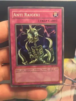 Yu-Gi-Oh Anti Raigeki TP3-002 Tournament Pack 3 Super Rare NM Condition - Image 2