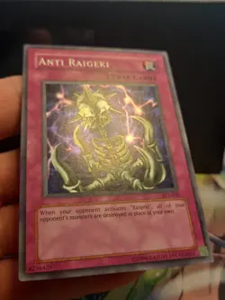 Yu-Gi-Oh Anti Raigeki TP3-002 Tournament Pack 3 Super Rare NM Condition - Image 3