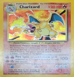 Pokemon TCG Charizard 1999 Base Set Holo Rare Card 4/102 MP / LP - Image 2