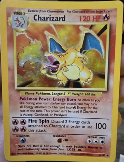 Pokemon TCG Charizard 1999 Base Set Holo Rare Card 4/102 MP / LP - Image 4