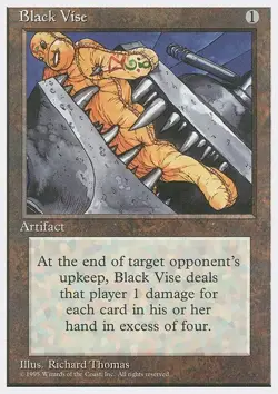 Black Vise - Fourth Edition | MTG Card - Image 3