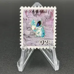 Nidoran Pokemon Stamp Card Shogakukan Nintendo Japanese TCG Vintage S316-46 - Image 1