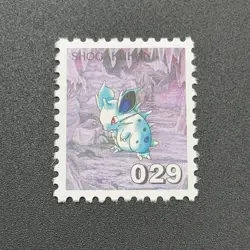 Nidoran Pokemon Stamp Card Shogakukan Nintendo Japanese TCG Vintage S316-46 - Image 3