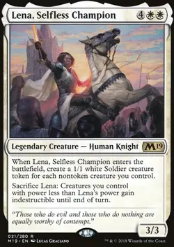 Lena, Selfless Champion - Core Set 2019 | MTG Card - Image 3