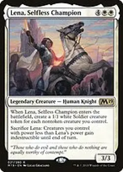 Lena, Selfless Champion - Core Set 2019 | MTG Card - Image 4