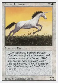 Pearled Unicorn - Revised Edition | MTG Card - Image 3
