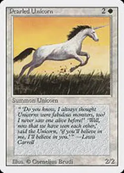 Pearled Unicorn - Revised Edition | MTG Card - Image 4