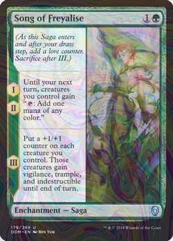 Foil Song of Freyalise - Dominaria | MTG Card - Image 1