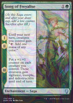 Foil Song of Freyalise - Dominaria | MTG Card - Image 3