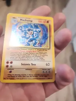 Machamp Holo Rare Pokemon Card 1st Edition Base Set - Image 4