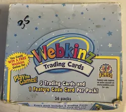 New 2005 Webkinz Trading Card Game TCG Booster Box 35 Unopened Packs - Series 1 - Image 1