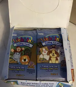 New 2005 Webkinz Trading Card Game TCG Booster Box 35 Unopened Packs - Series 1 - Image 2