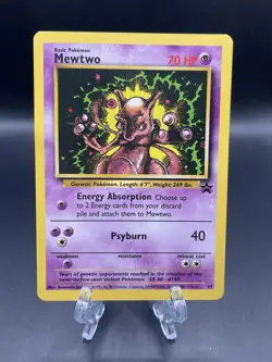 Mewtwo #14 Pokemon Movie Black Star Promo Card LP - Image 1